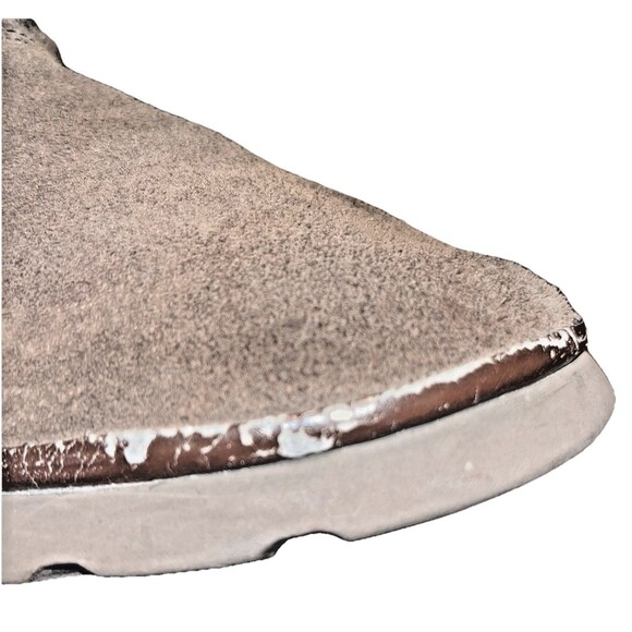 Gypsy Soule Brown Suede Boots Western Tooled Leather Swarovski Crystal Cross 10 - Picture 16 of 16